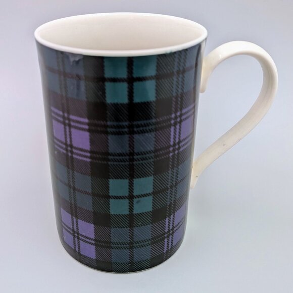 Vintage Dunoon 10 fl. oz. Black Watch Tartan Coffee / Tea Mug - Picture 1 of 8